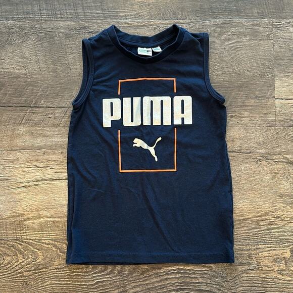 Puma Little Boy 5 Orange and Navy Blue 3-Piece Matching Set - Picture 2 of 12